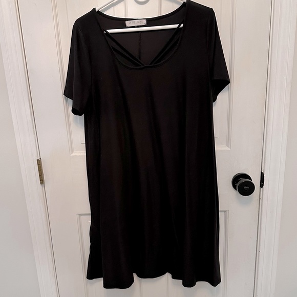 Short sleeved swing dress - 1X - Picture 1 of 4